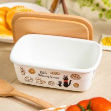 Kiki delivery's service butter dish with wooden lid Viennese pas
