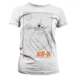 Dámské tričko Star Wars Episode VII BB-8 Blueprint XL