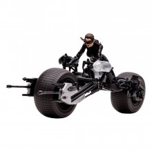 DC Multiverse Vehicle Batpod with Catwoman (The Dark Knight Rise