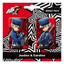 Persona 5 Royal sada odznaků 2-Pack Justine & Caroline