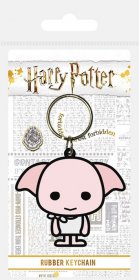 Harry Potter gumový přívěsek na klíče Chibi Dobby 6 cm