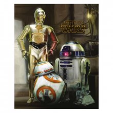 Star Wars Episode VII mini plakát Droids 40 x 50 cm