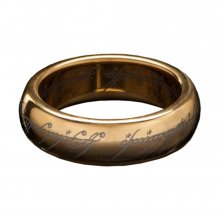 Lord of the Rings Tungsten Ring The One Ring (gold plated) Size