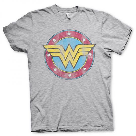 Pánské tričko Wonder Woman Distressed Logo - Kliknutím na obrázek zavřete