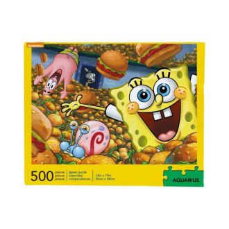 SpongeBob skládací puzzle Krabby Patties (500 pieces)