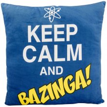 The Big Bang Theory Plush Cushion Keep Calm and Bazinga 40 x 40