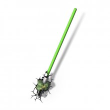 Star Wars 3D LED Světlo meč Yoda