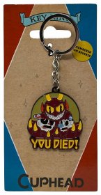 Cuphead kovový přívěšek na klíče You Died! Limited Edition 4 cm