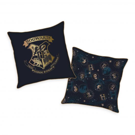 Harry Potter Soft Velboa Pillows Bradavice 40 x 40 cm - Kliknutím na obrázek zavřete