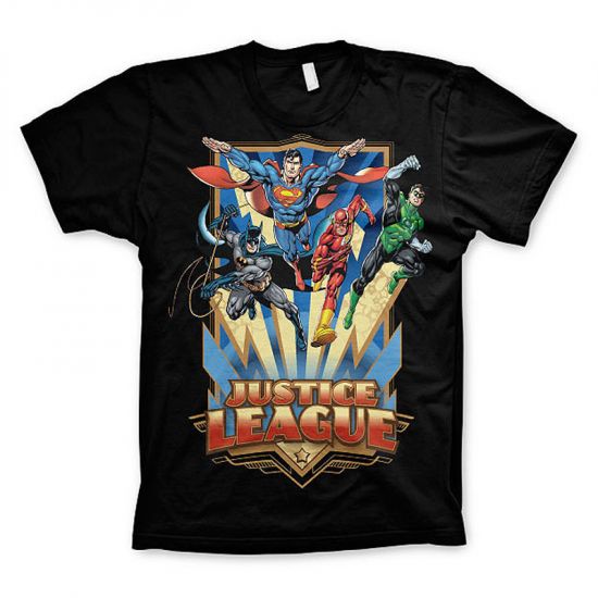 Batman pánské tričko Justice League Team Up! - Kliknutím na obrázek zavřete