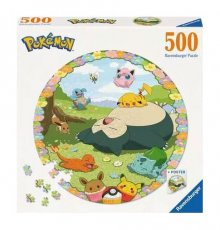 Pokémon Round skládací puzzle Flowery Pokémon (500 pieces)