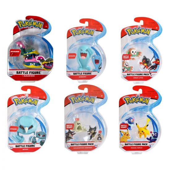 Pokémon Battle Figure Pack mini figurky prodej v sadě 5 cm (6) - Kliknutím na obrázek zavřete