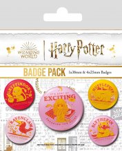 Harry Potter Pin-Back Buttons 5-Pack Witty Witchcraft