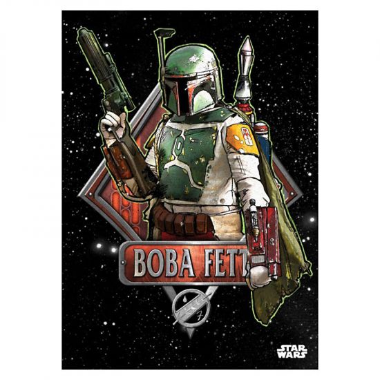 Star Wars kovový plakát Boba Fett Emblem 32 x 45 cm - Kliknutím na obrázek zavřete