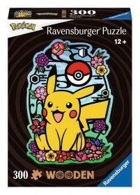 Pokémon WOODEN skládací puzzle Pikachu (300 pieces)