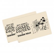 Mickey Mouse Lenticular Placemat 2-Pack Steamboat Willie