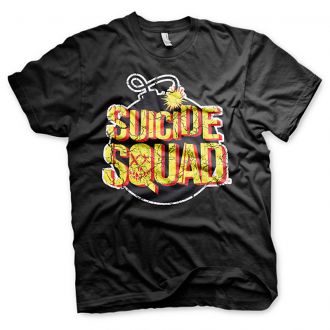 Pánské triko Suicide Squad Bomb Logo Sebevražedný oddíl