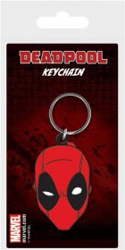 Marvel Comics gumový přívěsek na klíče Deadpool Face 6 cm