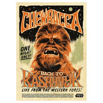 Star Wars kovový plakát Chewbacca 32 x 45 cm