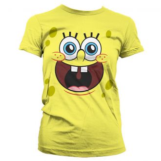 Dámské triko SpongeBob Face velikost M