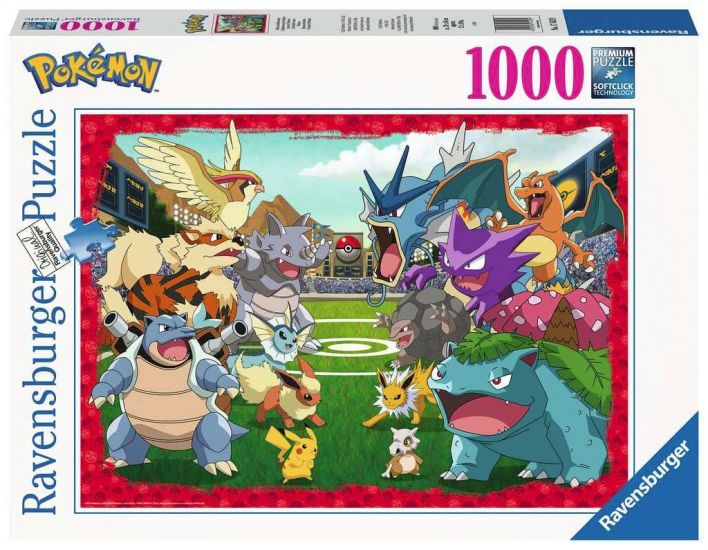 Pokémon skládací puzzle Stadium (1000 pieces) - Kliknutím na obrázek zavřete