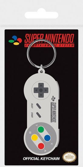 Nintendo gumový přívěsek na klíče SNES Controller 6 cm - Kliknutím na obrázek zavřete