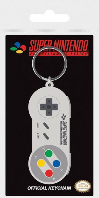 Nintendo gumový přívěsek na klíče SNES Controller 6 cm