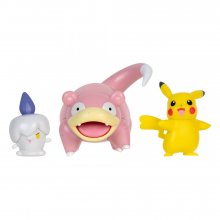 Pokémon Battle Figure Set 3-Pack Pikachu (Female), Litwick, Slow