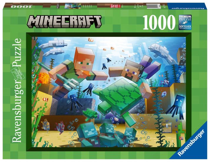 Minecraft skládací puzzle Minecraft Mosaic (1000 pieces) - Kliknutím na obrázek zavřete