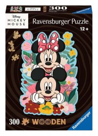 Disney WOODEN skládací puzzle Mickey & Minnie (300 pieces)