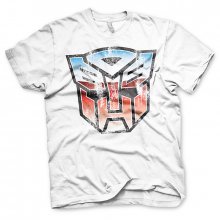 Transformers pánské tričko Autobot Distressed Shield bílé
