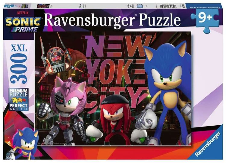 Sonic Prime Children's skládací puzzle XXL New York City (300 pi - Kliknutím na obrázek zavřete