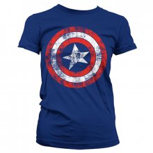 Marvels t-shirt Captain America Distressed Shield girly
