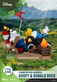 Disney D-Stage Campsite Series PVC Diorama Goofy & Donald Duck 1