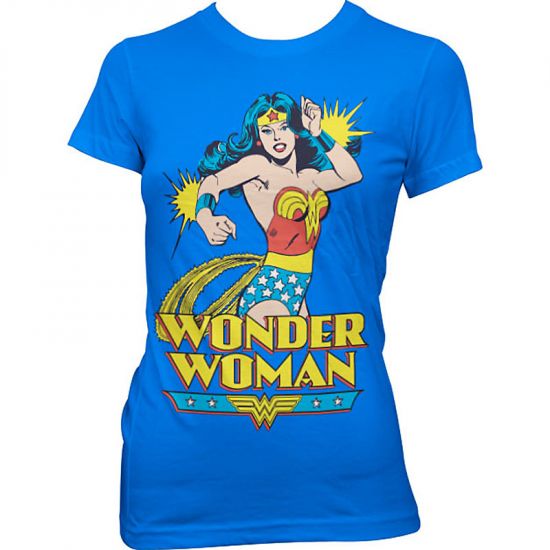 Wonder Woman Modré Dámské tričko Diana - Kliknutím na obrázek zavřete