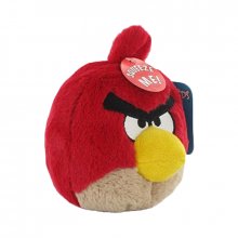 Angry Birds plyšák se zvukovými efekty Red bird 12 cm