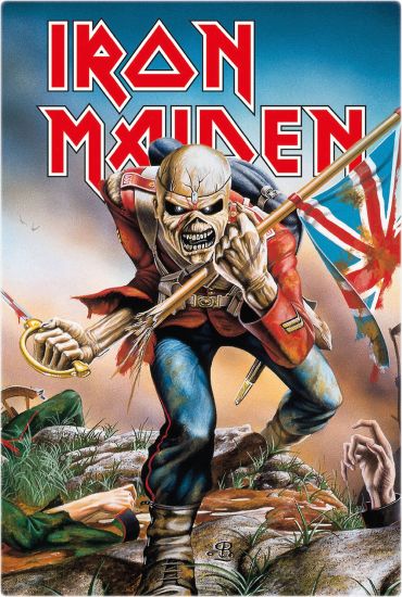 Iron Maiden kovová tabulka Trooper 20 x 30 cm - Kliknutím na obrázek zavřete