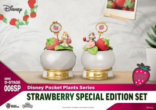 Disney Mini Diorama Stage Statues Pocket Plants Series Strawberr