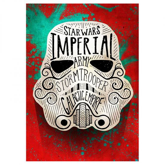 Star Wars kovový plakát Masked Troopers Doodle 32 x 45 cm - Kliknutím na obrázek zavřete