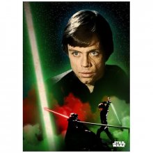 Star Wars kovový plakát Luke Duel 32 x 45 cm
