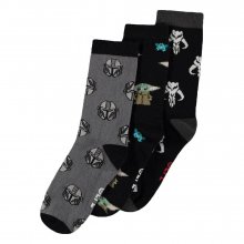 Star Wars: The Mandalorian ponožky 3-Pack Three Icons 39-42