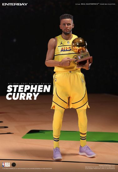 NBA Collection Real Masterpiece Akční figurka 1/6 Stephen Curry - Kliknutím na obrázek zavřete
