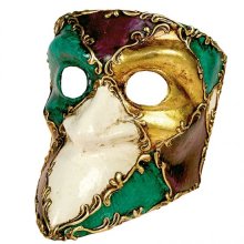 Originální benátská masopustní maska Bauta