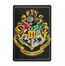 Harry Potter 3D kovová tabulka Bradavice 20 x 30 cm
