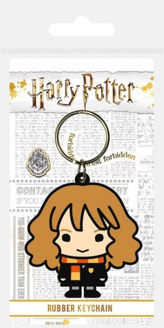 Harry Potter gumový přívěsek na klíče Chibi Hermione 6 cm