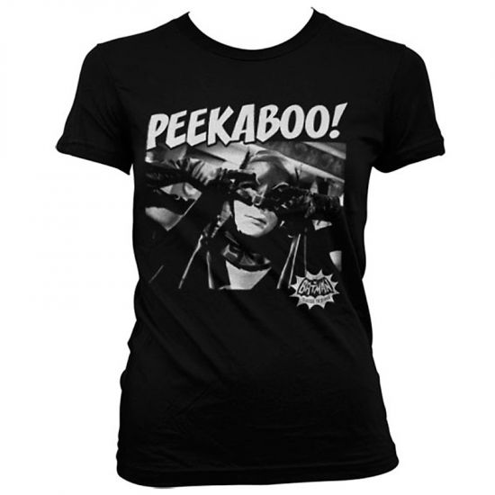 Batman dámské tričko černé Peekaboo! - Kliknutím na obrázek zavřete