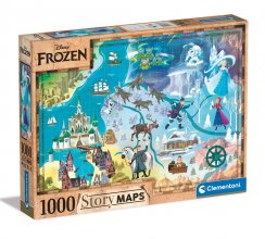 Disney Story Maps skládací puzzle Frozen (1000 pieces)