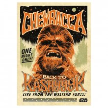 Star Wars metal poster Chewbacca 32 x 45 cm