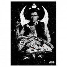 Star Wars kovový plakát Captain Solo 32 x 45 cm