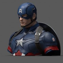 Avengers Endgame pokladnička Captain America 20 cm